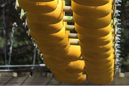 Treetop Trek Yellow Plastic Roller Obstacles